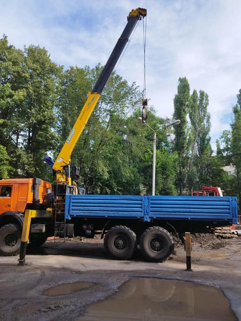 Аренда автокрана-манипулятора по укладке труб